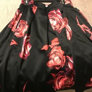 Eva Mendez rose printed Skirt